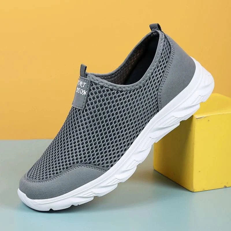 2023 Lightweight Men Casual Shoes Breathable Slip on Male Casual Sneakers Anti-slip Men's Flats Outdoor Walking Shoes Size 39-47 - M & M Global