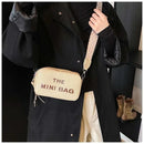 2025 New Small Square Bag Fashion Letter Pattern Chic Hobo Bag Trend PU Women Shoulder Bag Adjustable Strap Satchel Designer Bag - M & M Global