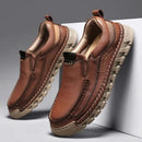 2024 Retro Loafer Genuine Split Leather Classic Shoes Sewing Comfortable Men Casual Slip-on Club Party Shoe Spring Summer - M & M Global