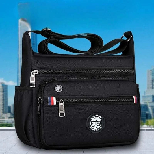 Business Fashion Men's Shoulder Bag Women's Crossbody Bag Large Capacity Multipurpose Travel Bags Tool Bag Oxford Cloth Material - M & M Global