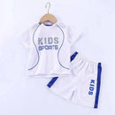 Children Summer Short Sleeve Football Basketball Suit Clothing Set Boy Girl Jersey Quick Drying Breathable Kids Sports Wear - M & M Global