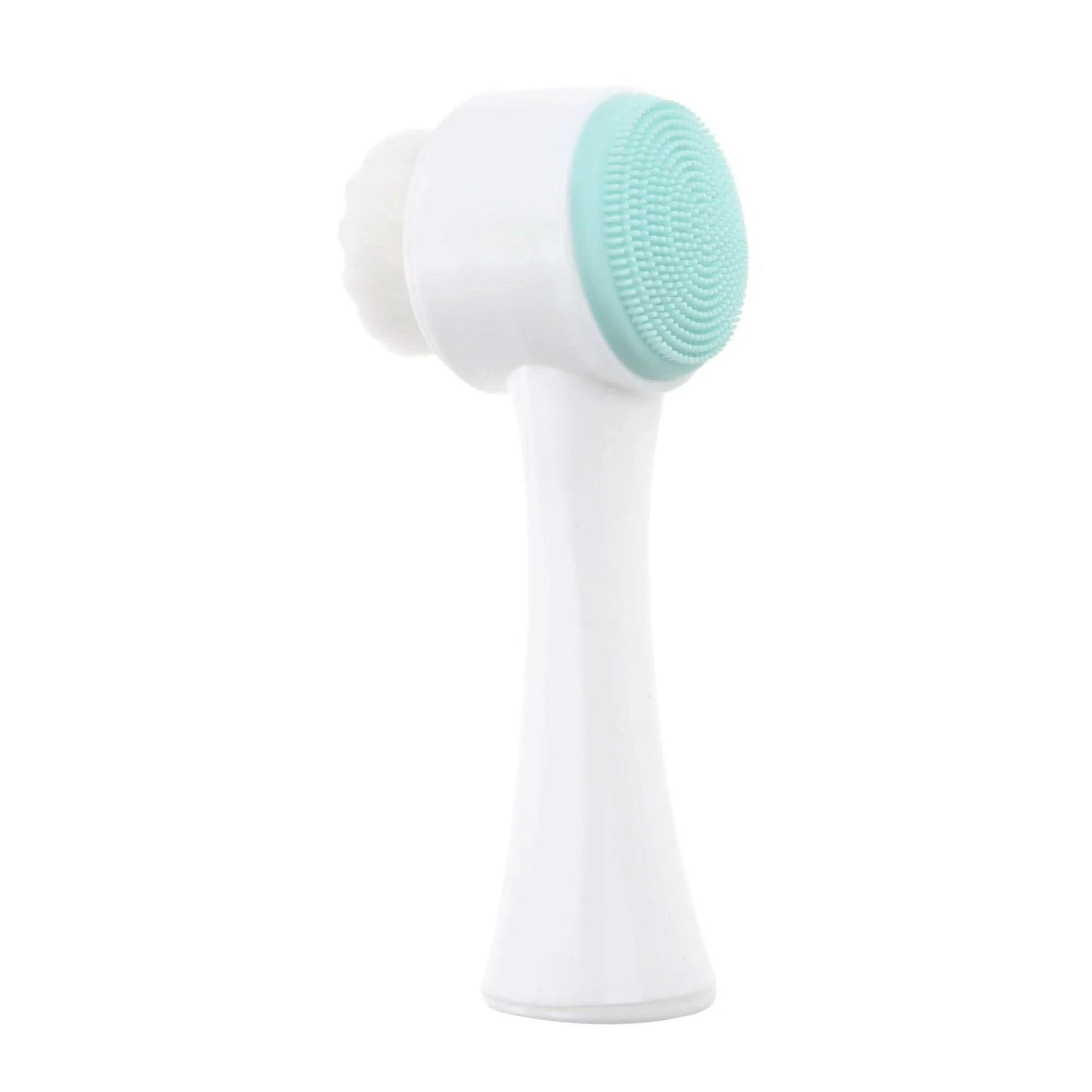 3D Bilateral Silicone Facial Cleanser Manual Massage Facial Brush Soft Bristles Silicone Double-Sided Face Brush Cleaning Tools - M & M Global