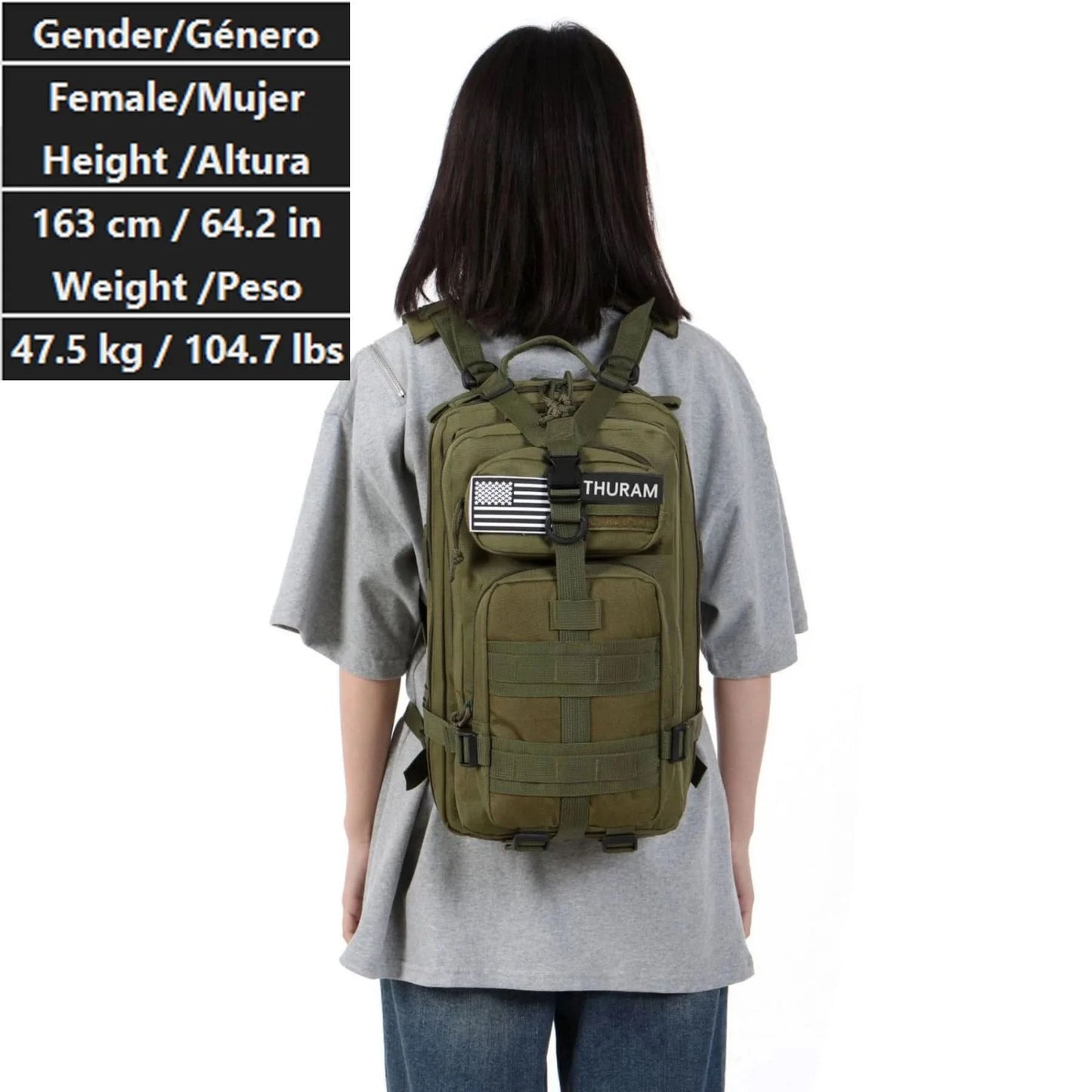 30L/50L 1000D Nylon Waterproof Trekking Fishing Hunting Bag Backpack Outdoor Rucksacks Tactical Sports Camping Hiking - M & M Global