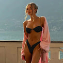 Solid Micro Bikinis Sexy Women Swimsuits Female Swimwear 2024 Bikini Set Bathing Suit Swimming Suits Beachwear Solid Biquini - M & M Global