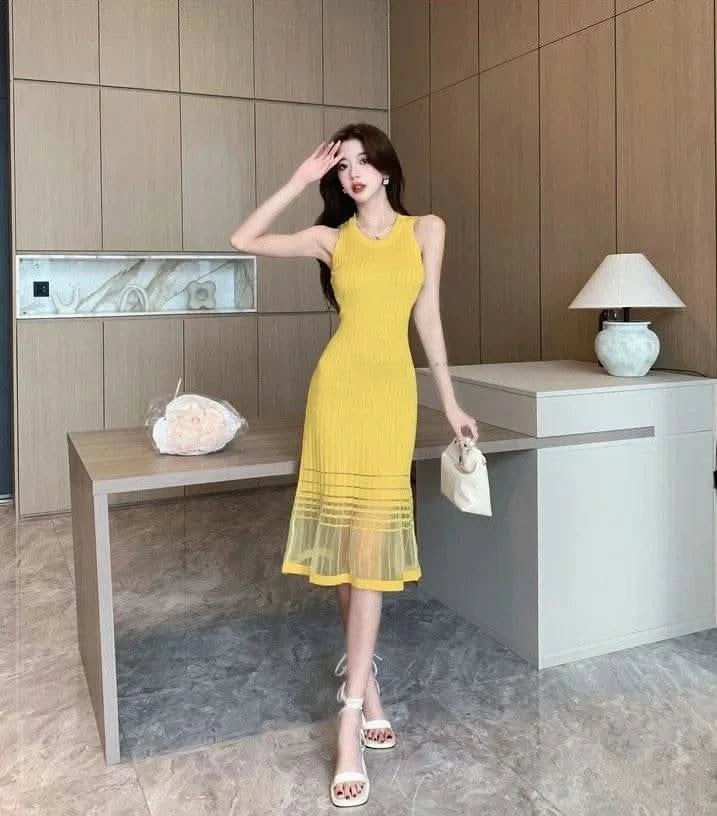 Dresses for Women Black SMidi Woman Dress Party Evening Night Club Prom Casual Youth G Fashion Summer 2024 Retro Sensual Sexy X - M & M Global