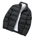 Autumn/Winter Fashion Trend Printed Large Size Coat Men's Casual Relaxed Comfortable High Quality Cotton-Padded Jacket