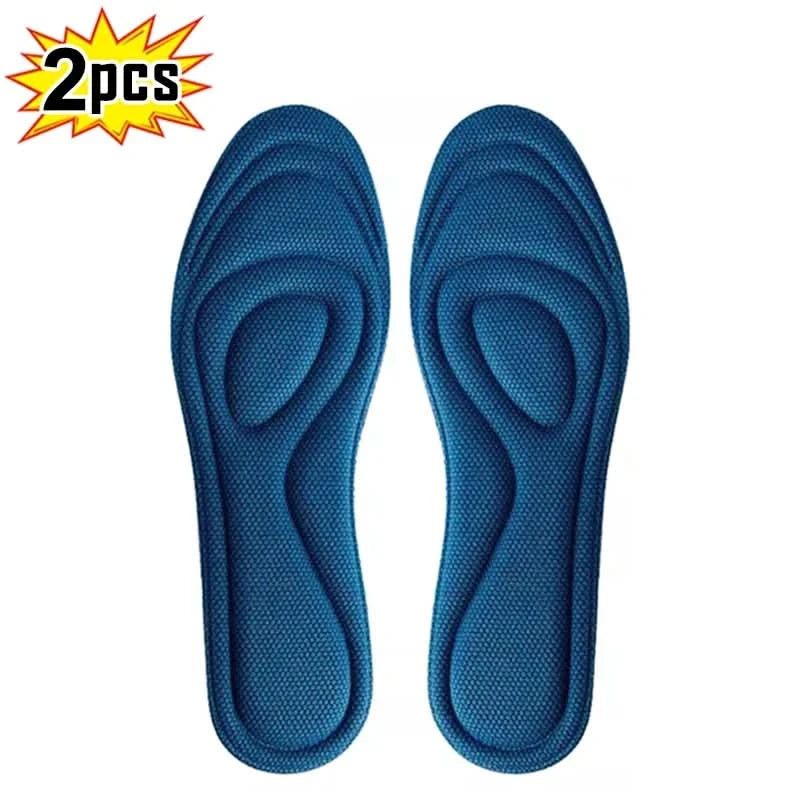 NEW 4Pcs Memory Foam Orthopedic Insoles for Shoes Antibacterial Deodorization Sweat Absorption Insert Sport Shoes Running Pads - M & M Global