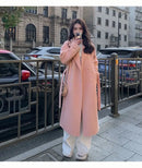 Plus Size Trendy Korean Style Woolen Coat Women's Loose Midi Student Style Jacket Autumn Winter New Arrival Small Size Outerwear