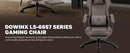 Dowinx Gaming Chair Breathable PU Leather Gamer Chair with Pocket Spring Cushion, Ergonomic Computer Chair with Lumbar Support