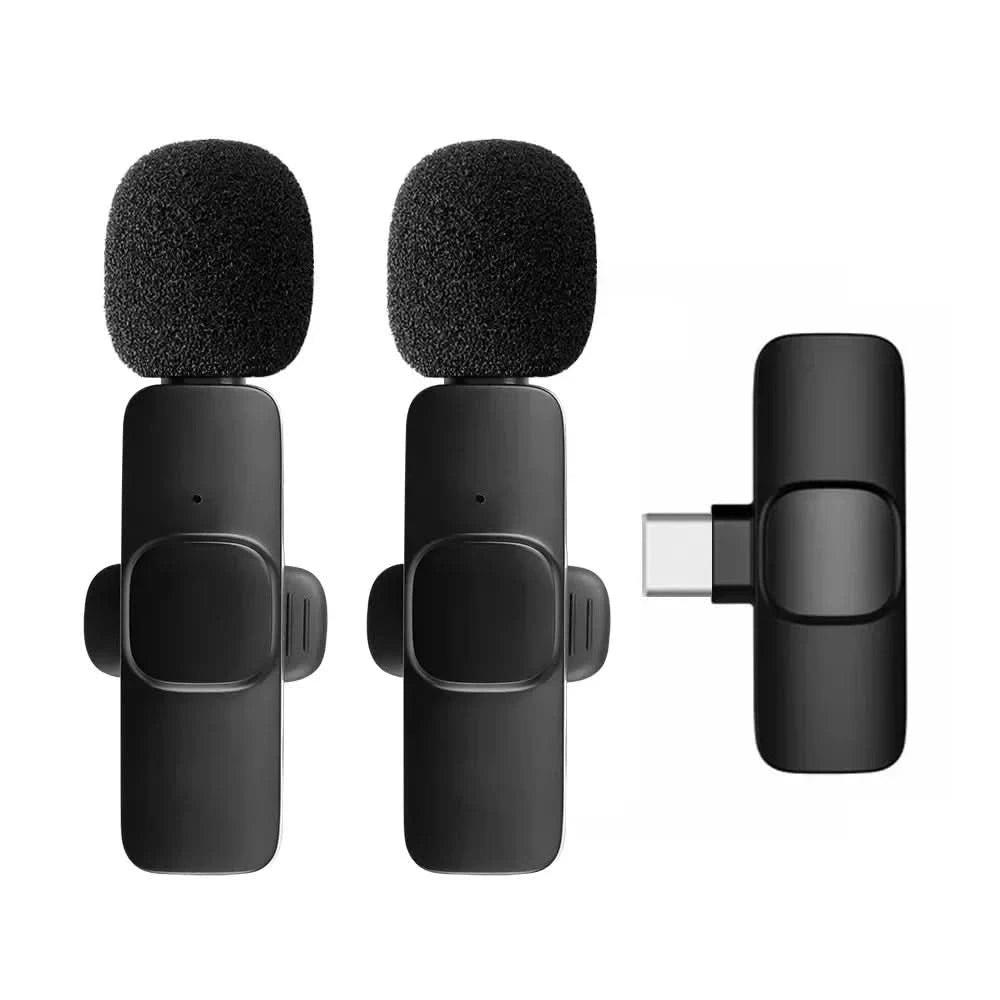 Microphone Wireless Lavalier Microphone for Live Streaming/YouTube/TikTok/Facebook Live Noise Reduction Mic For iPhone/Android - M & M Global
