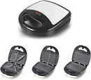 Mini Waffle Maker,Sandwich Maker Toastie ， 3 In 1 Multifunctional Electric ， Mini Waffle Sandwich Maker ， Grilling Machine Break - M & M Global