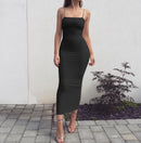 JZ461 Summer Women's Dress Long Sling Dresses Club Sexy Suspender Dress