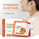 Hand Made Turmeric Soap Body Cleaning Lightening Dark Underarm Leg Body Cleansers Brightening Face Soap Tender Skin Care Beauty - M & M Global