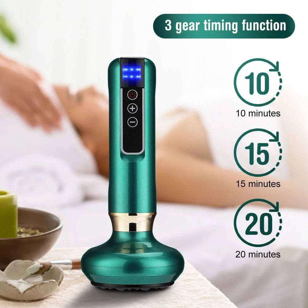 Chinese Electric Suction Vacuum Cupping Anti Cellulite Beauty Massager Glass Jars Anti Cellulite Cupping Vacuum Slimming Guasha - M & M Global