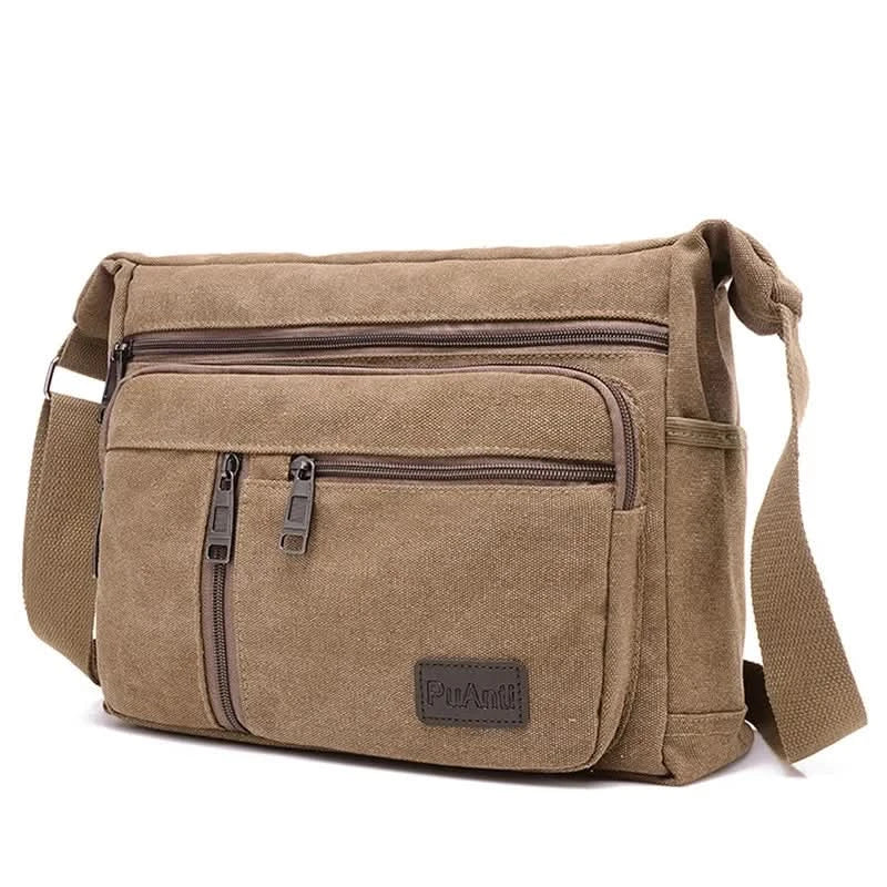 Men's Vintage Canvas Bag Men Casual Crossbody Bag For Men Messenger Bag Man Travel Shoulder Bags Bolsa Masculina High Quality - M & M Global