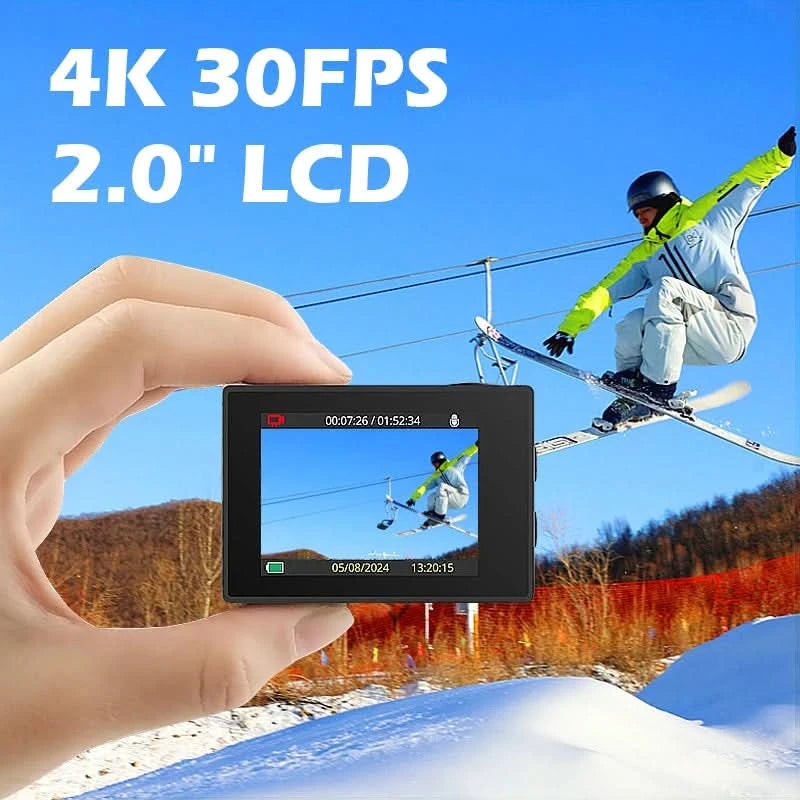 SJCAM SJ4000 Air Action Camera with 4K Video 30M Waterproof 2.4G WiFi Sports Camera Action Cam Sports Camera bicycle motorcycles - M & M Global