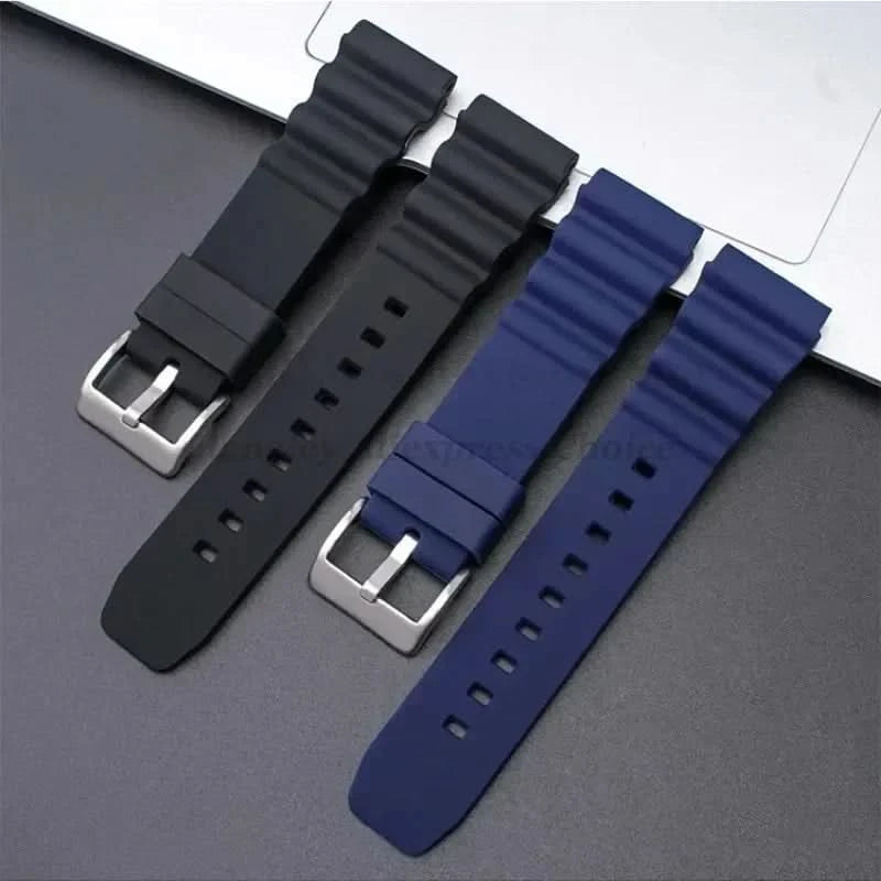 Silicone Watch Band 20mm 22mm For Rolex SUBMARINER Waterproof Diving Bracelet For Citizen For Seiko SKX007 SRP777J1 Sports Strap - M & M Global