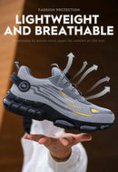 Rotating Button Steel Toe Safety Shoes Men Anti-smash Anti-puncture Work Shoes Breathable Sport Shoes Security Protective Boots