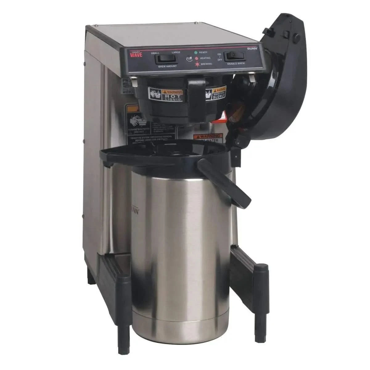 WAVE15-S-APS, Silver Thermal Server Coffee Brewer, Silver - M & M Global