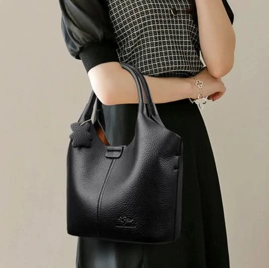 Soft Leather Handbags for Women Vintage Shoulder Bag Luxury Designer Ladies Large Capacity Bags Sac A Main - M & M Global