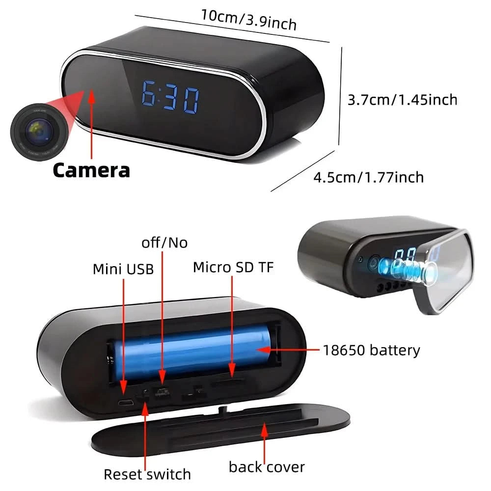 Improved HD 4K WiFi mini camera, upgraded infrared night vision, motion detection, remote viewing, HD wireless camera - M & M Global