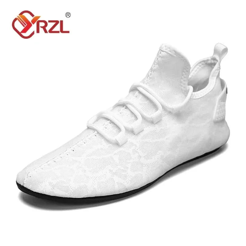 YRZL Men Mesh Loafers Driving Moccasins High Quality Flats Walking Shoes Breathable Non Slip Casual Loafers Summer Mens Shoes - M & M Global