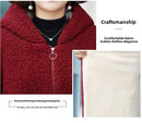 Thickened Hooded Cotton Jacket Women's Warmth Winter Coat Fleece Lined Mommy Style Outerwear Chinese Brand AE Stock
