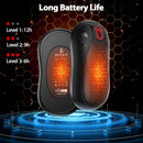 Hand Warmer2 Pack Rechargeable Hand Warmers 12000mAh Dual Sided Electric Heater Fast Charging Portable Winter Warm Hands USB