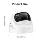 ANNKE 8MP Security Camera 180°Panoramic Dual Lens outdoor poe camera 4k AI Human Detect Two Way Audio Weatherproof 8MP IP Camera