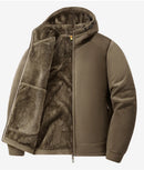 Men's Warm Jacket, Sports Hooded Sweatshirt, Oligon Fabric Coat, High-quality Design, Warm Coat with Fashionable Hood 2025 New