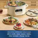 MultiMeal Multicooker and Programmable Slow Cooker with Bake Function, Oat Milk - M & M Global