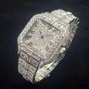 Luxury Original Brand Men Watch Fashion Bling Diamond Inlay Square Wristwatch Hip Hop Iced Out Man Jewelry Clock - M & M Global