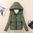 Women's Short Coat 2025 Winter New Student Thick Cotton Jacket Ladies Warm Hooded Coat Female Casual Down cotton Parka Overcoat