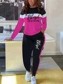 Autumn New Fashion Letter Print Women's Autumn Suit