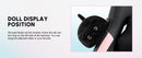 Dowinx Gaming Chair Cute with Cat Ears and Massage Lumbar Support, Ergonomic Computer Chair for Girl with Footrest and Headrest