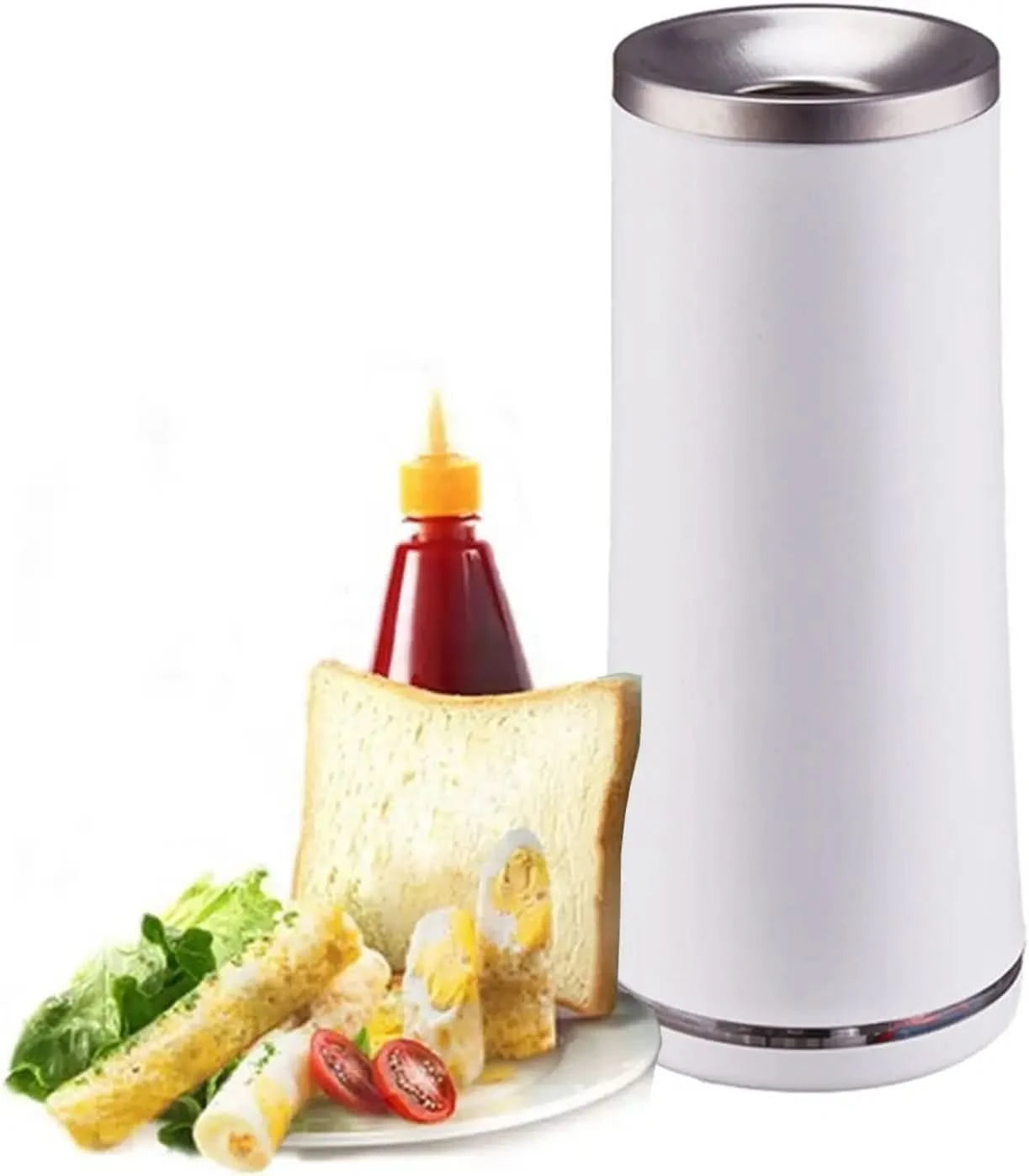 Vertical Non-Stick Simple Quick Egg Cooker, Automatic Egg Roll Machine, Breakfast Sandwich Maker, Hot Dog Master Rapid Sausage B - M & M Global