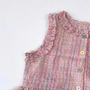 Pink Girl's Summer Two-piece Set with Single Breasted Sleeveless Top and Casual Pants, New Children's Sets Kids Clothes - M & M Global