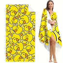 Extra Large Quick-drying Microfiber Beach Towel with Chic Duck Design - Super Absorbent, Lightweight and Stylish - M & M Global