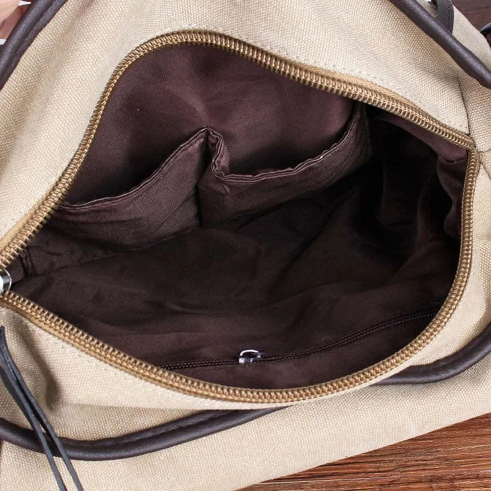 Classic Men Shoulder Bag Men's New Canvas Messenger Bag Outdoor Leisure Travel Multi Pockets Satchel Handbags Men's Designer Bag - M & M Global