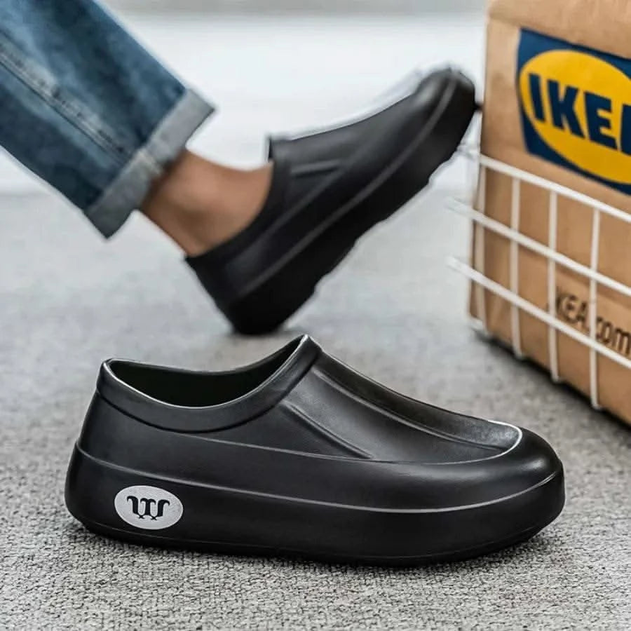 A Pair of Men's Wear-Resistant Men's Casual Shoes, Non-Slip, Wear-Resistant, Waterproof Work Shoes, Casual Sports Shoes for Men - M & M Global