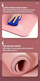 10/15MM Thick NBR Yoga Mats Anti-slip Sport Fitness Mat Blanket For Exercise Yoga And Pilates Gymnastics Mat Fitness Equipment