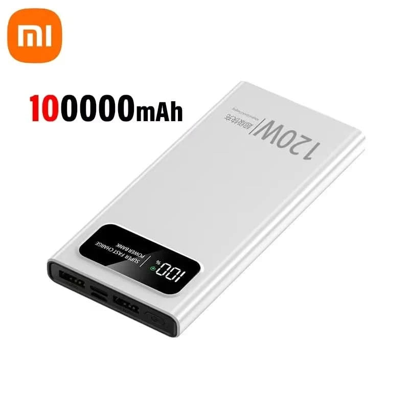 Xiaomi Fast Charging Power Bank 200000mAh Ultra Large Capacity Powerbank 120W Super Charge Portable External Battery LED Display - M & M Global