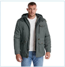 LZLLTT Men Winter Warm Parkas Mens Fleece  Jacket Parkas Men Casual Cotton Outdoor Fur Trench Padded Jackets Coats