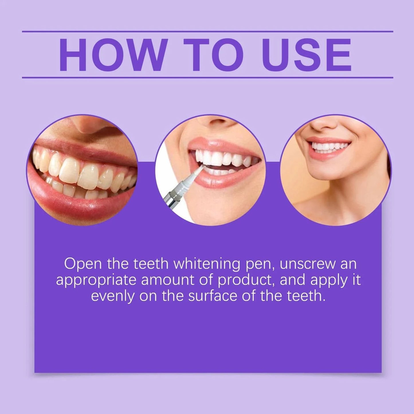 6ml Teeth Whitening Pen Teeth Gel Whitener Bleach Remove Stains Oral Hygiene Instant Smile Teeth Whitening Cleansing Serum - M & M Global