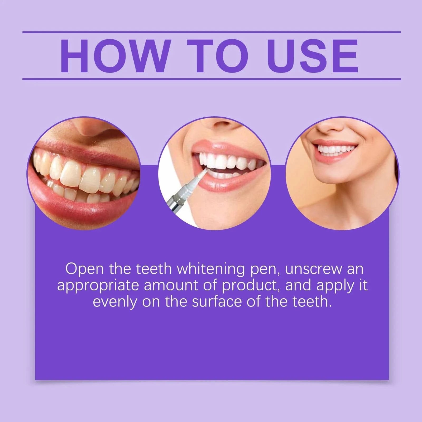 6ml Teeth Whitening Pen Teeth Gel Whitener Bleach Remove Stains Oral Hygiene Instant Smile Teeth Whitening Cleansing Serum - M & M Global