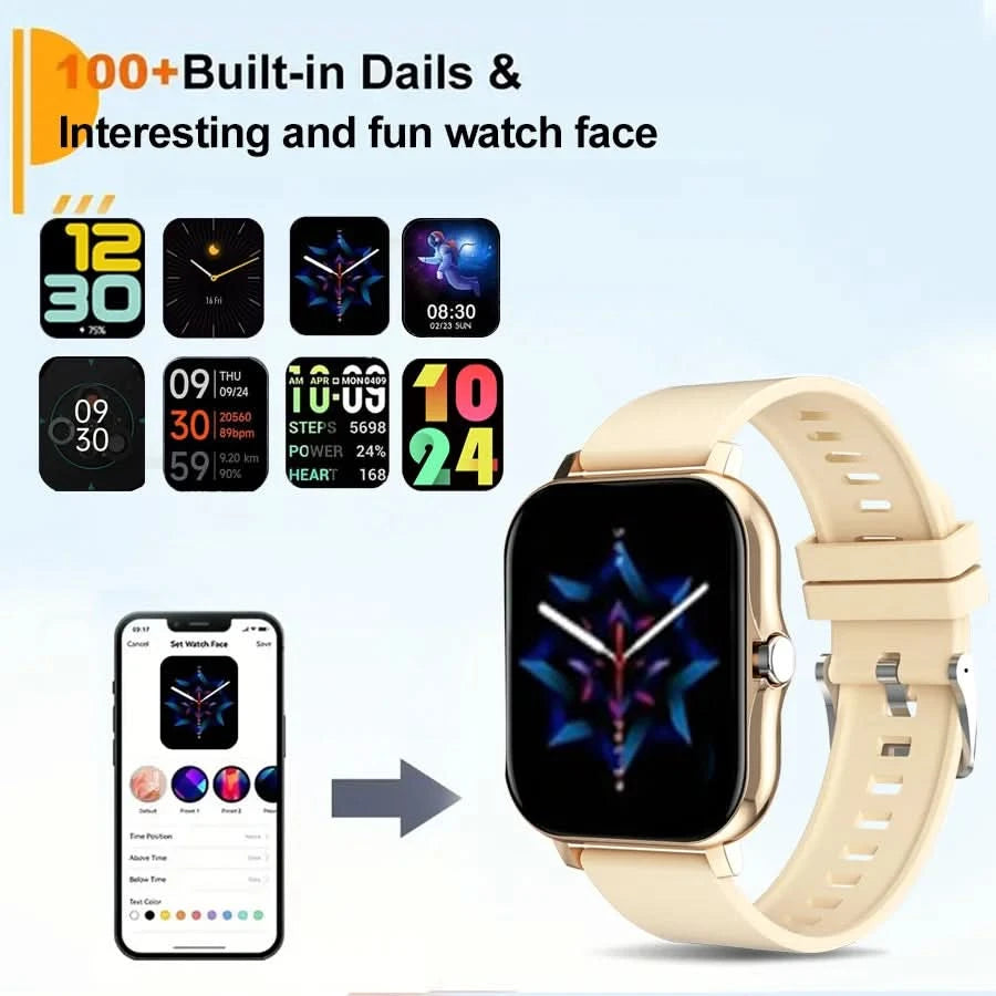 Children's boy and girl smartwatches, Music players, pedometers, High-definition touch screens, Puzzle games, Wireless calling