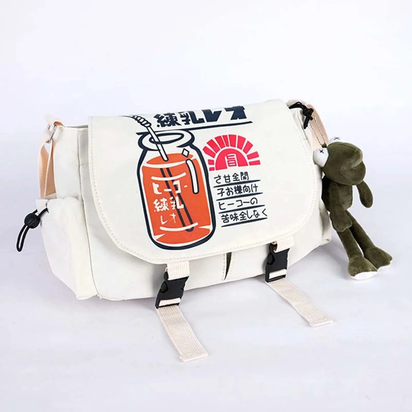 Casual Messenger Shoulder Bag Large Capacity Crossbody Bag with Adjustable Strap for Mobile Phone Cosmetics Keychain - M & M Global