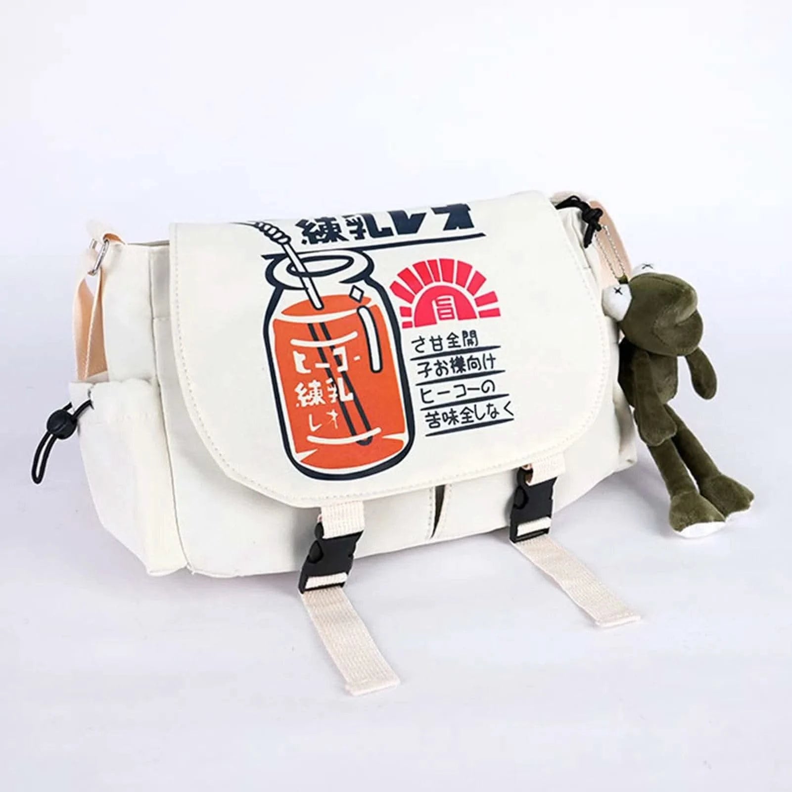 Casual Messenger Shoulder Bag Large Capacity Crossbody Bag with Adjustable Strap for Mobile Phone Cosmetics Keychain - M & M Global
