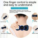 Neck Massager LCD Display EMS Electric Cervical Massage Patch Low-Frequency Pulse Muscle Stimulation Pad For Relaxation - M & M Global