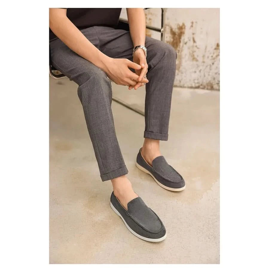 Men Comfortable Flats Breathable Casual Shoes Men's Slip On Shoes Driving Footwear chaussure hommes Summer Lazy Loafers Shoes - M & M Global